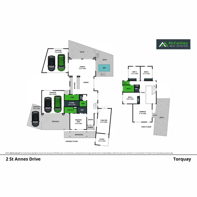 Floorplan of Homely house listing, 2 St Annes Drive, Torquay VIC 3228