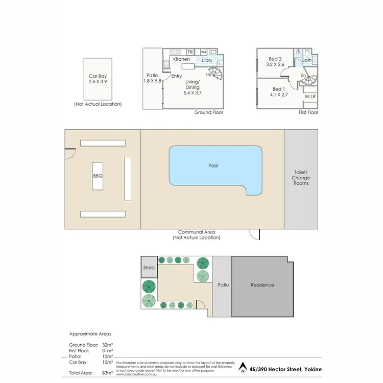 Floorplan of Homely apartment listing, 45/390 Hector Street, Yokine WA 6060
