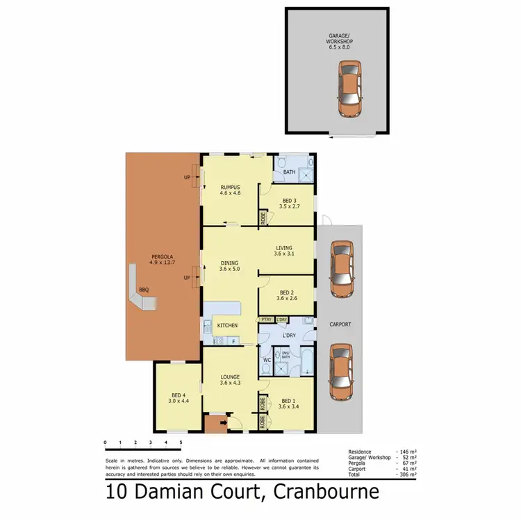 Floorplan of Homely house listing, 10 Damian Court, Cranbourne VIC 3977