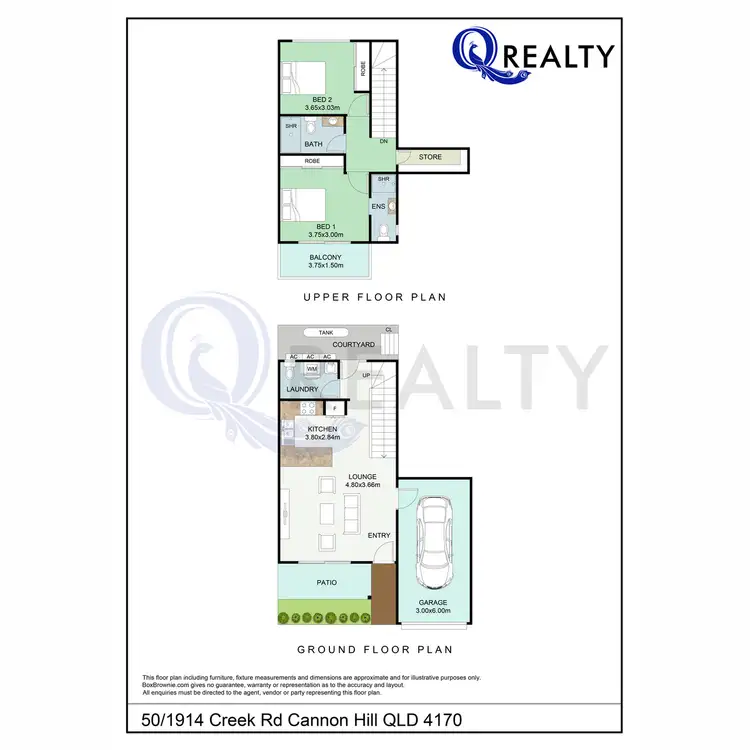 Floorplan of Homely townhouse listing, 50/1914 Creek Road, Cannon Hill QLD 4170
