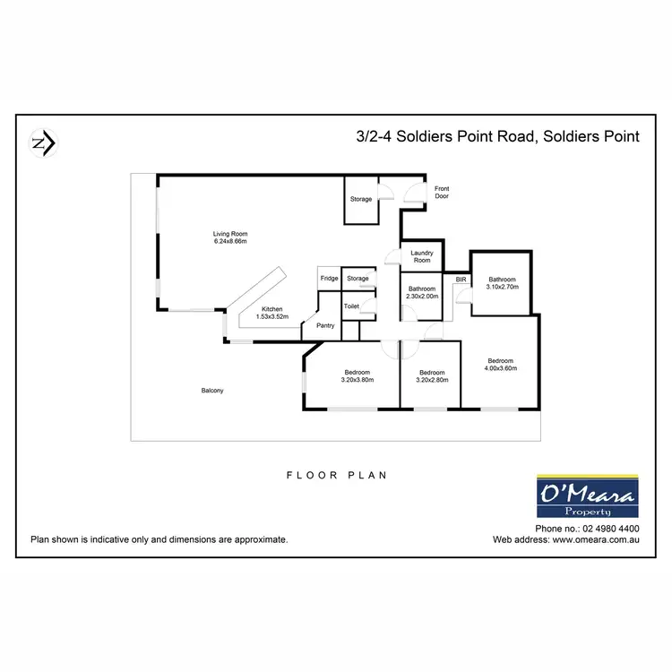 Floorplan of Homely unit listing, 3/2-4 Soldiers Point Road, Soldiers Point NSW 2317