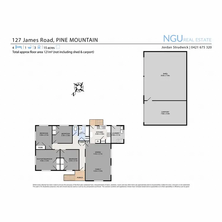 Floorplan of Homely house listing, 127 James Road, Pine Mountain QLD 4306
