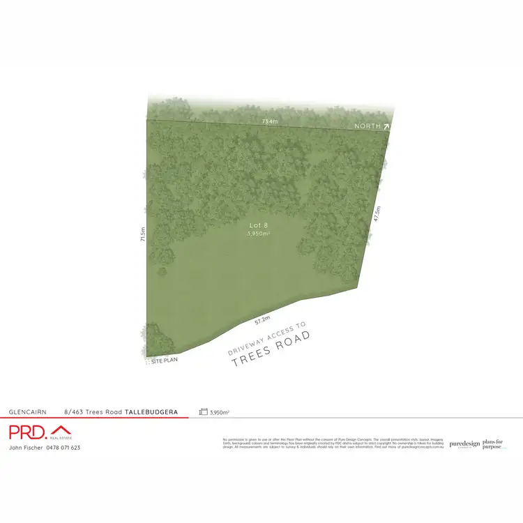 Floorplan of Homely land listing, LOT 8, 463 Trees Road, Tallebudgera QLD 4228