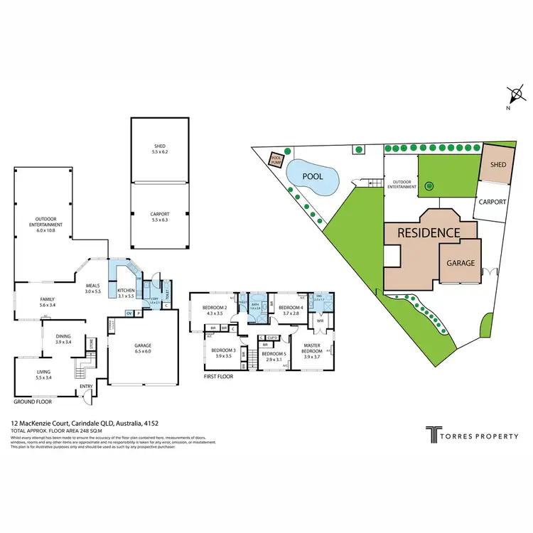 Floorplan of Homely house listing, 12 Mackenzie Court, Carindale QLD 4152