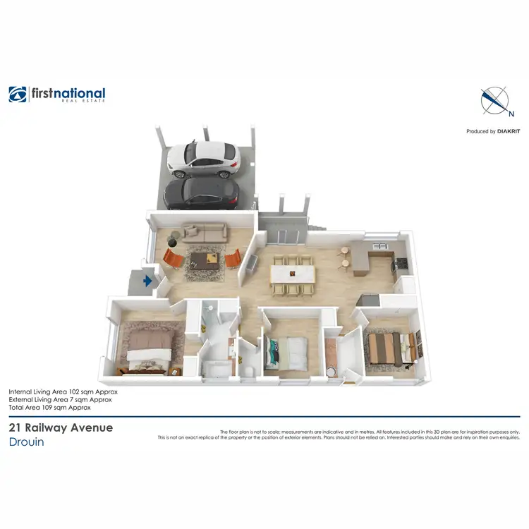 Floorplan of Homely house listing, 21 Railway Avenue, Drouin VIC 3818