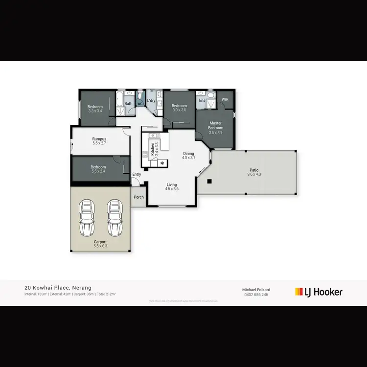 Floorplan of Homely house listing, 20 Kowhai Place, Nerang QLD 4211