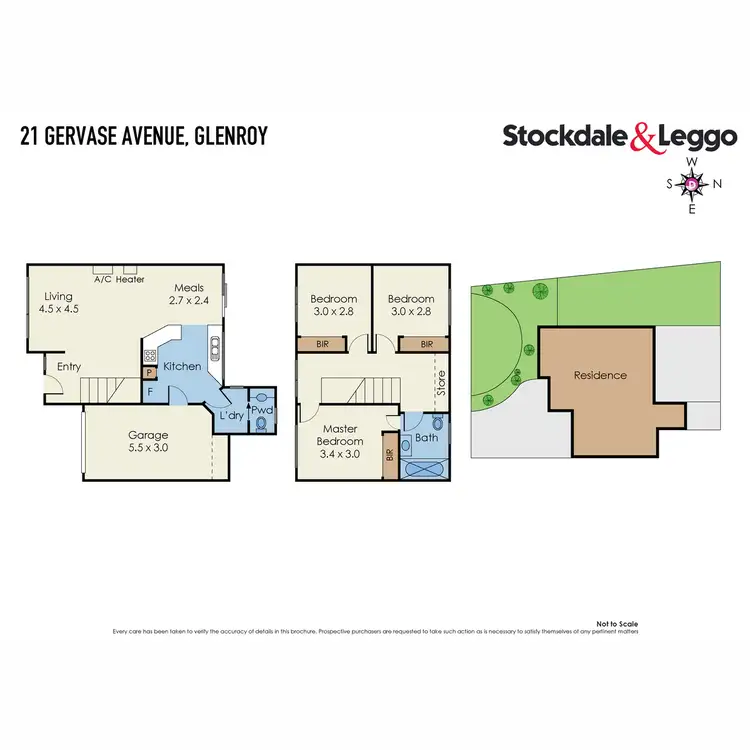 Floorplan of Homely townhouse listing, 21 Gervase Avenue, Glenroy VIC 3046