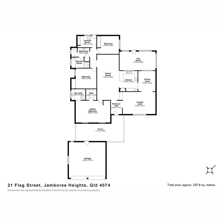 Floorplan of Homely house listing, 21 Flag Street, Jamboree Heights QLD 4074
