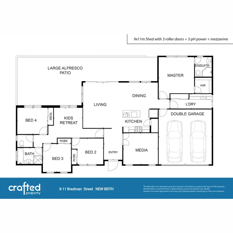 Floorplan of Homely house listing, 9 Bradman Street, New Beith QLD 4124