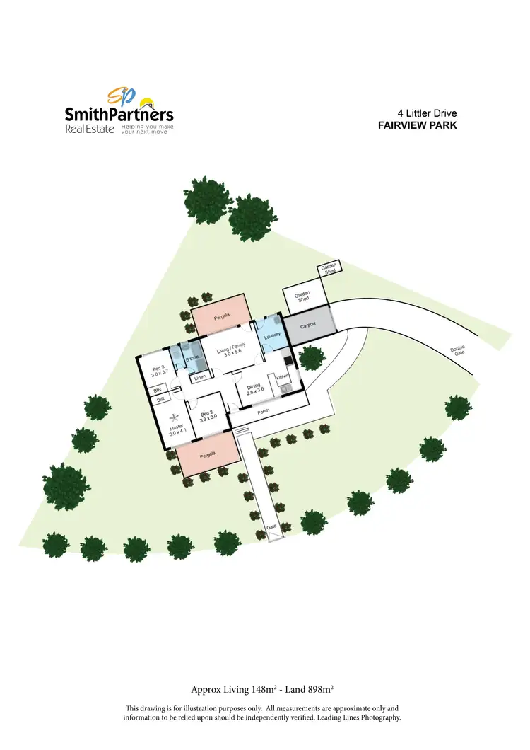 Floorplan of Homely house listing, 4 Littler Drive, Fairview Park SA 5126