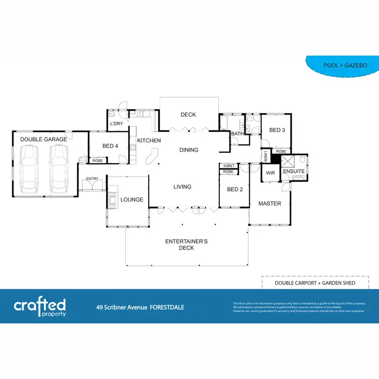 Floorplan of Homely house listing, 49 Scribner Avenue, Forestdale QLD 4118