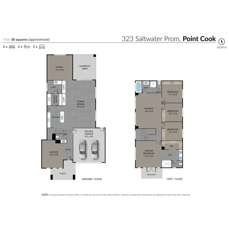 Floorplan of Homely house listing, 323 Saltwater Promenade, Point Cook VIC 3030