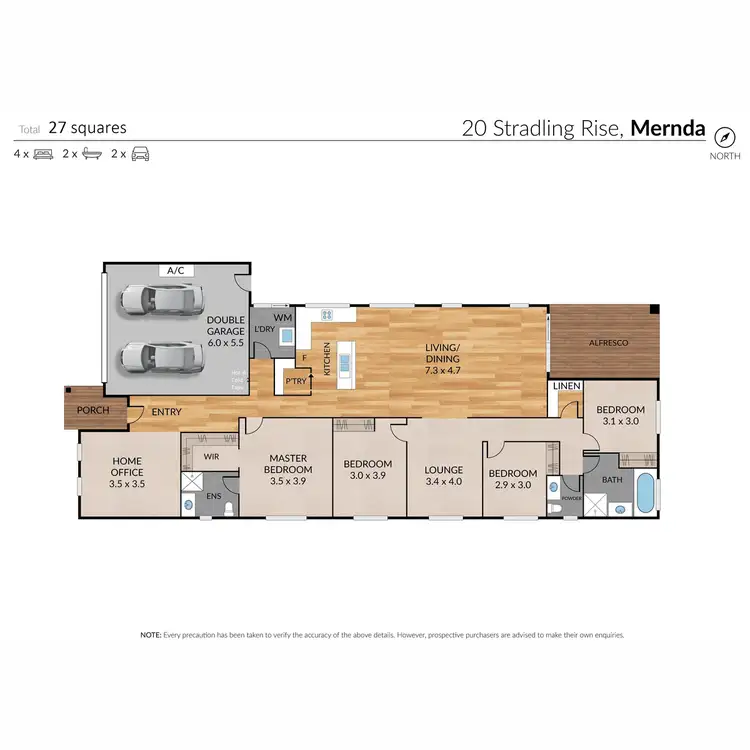 Floorplan of Homely house listing, 20 Stradling Rise, Mernda VIC 3754