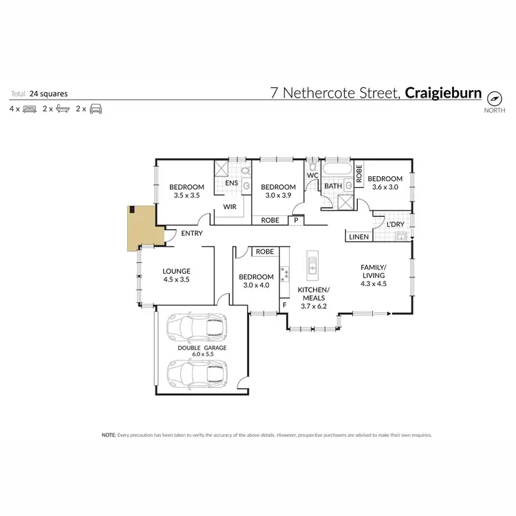 Floorplan of Homely house listing, 7 Nethercote Street, Craigieburn VIC 3064
