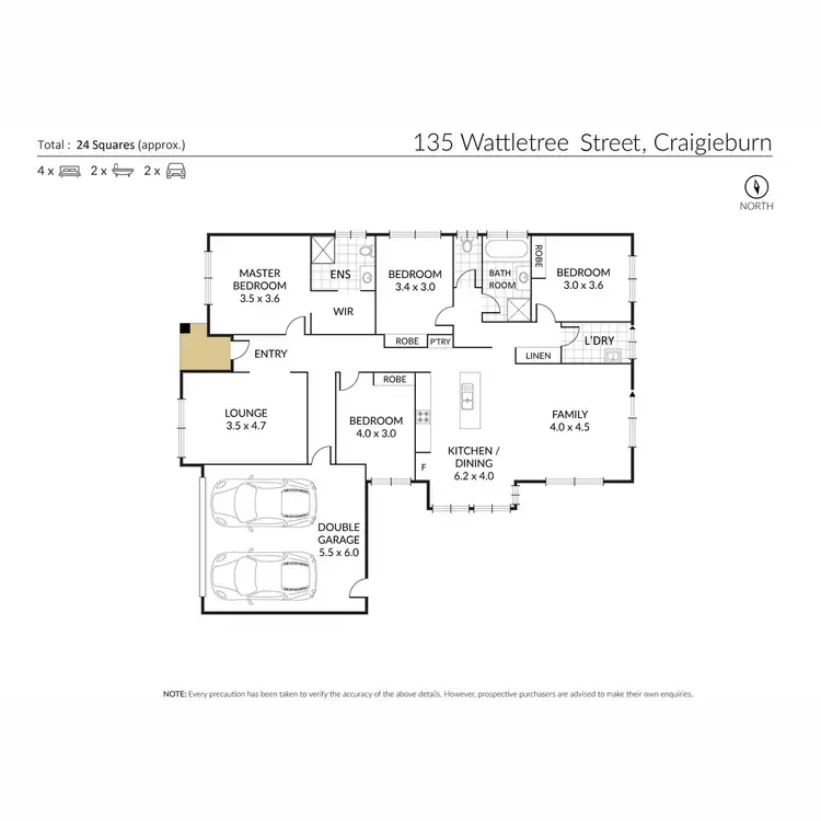 Floorplan of Homely house listing, 135 Wattletree Street, Craigieburn VIC 3064