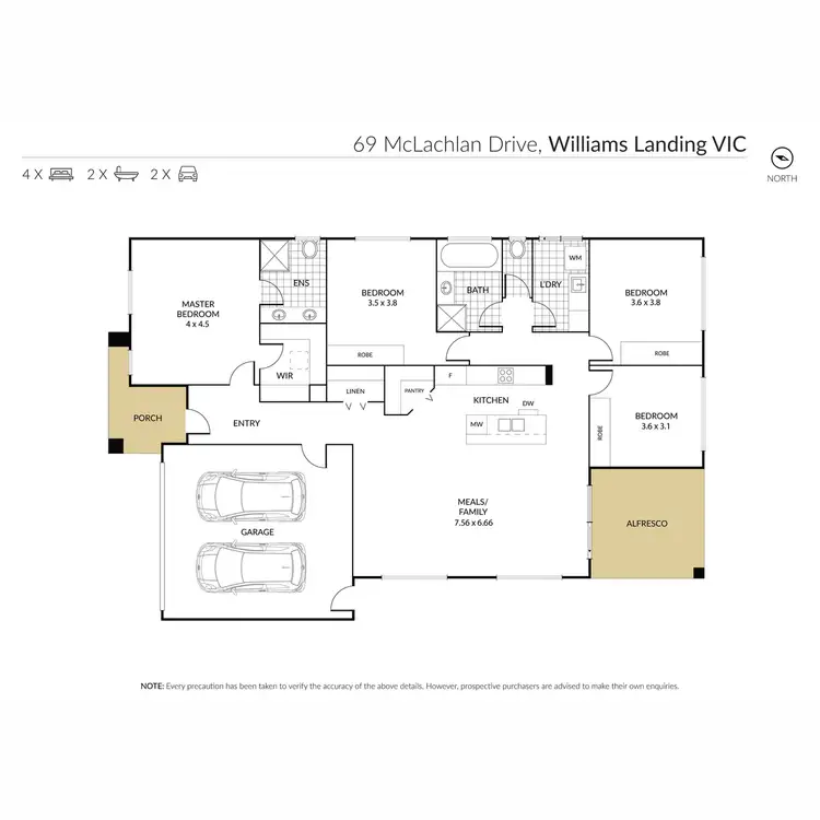 Floorplan of Homely house listing, 69 McLachlan Drive, Williams Landing VIC 3027