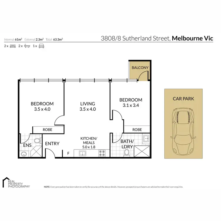 Floorplan of Homely apartment listing, 3808/8 Sutherland St Melbourne, Melbourne VIC 3004