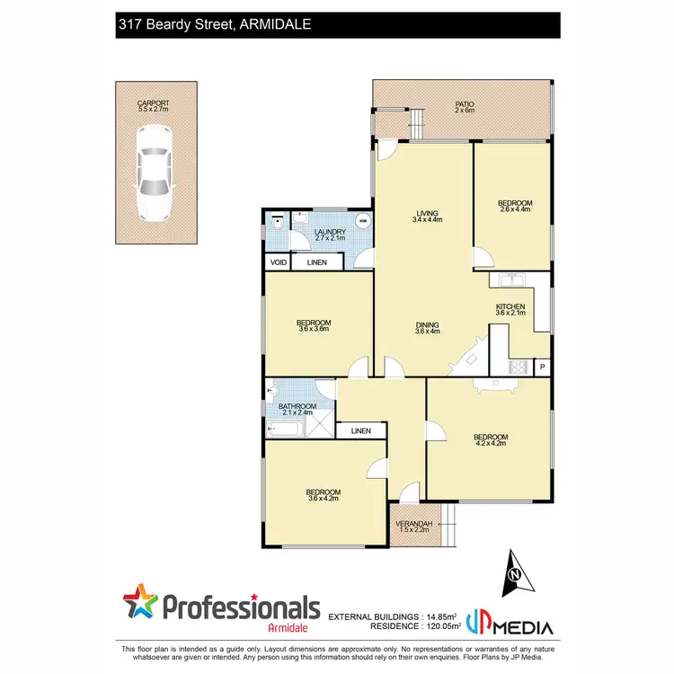 Floorplan of Homely house listing, 317 Beardy Street, Armidale NSW 2350