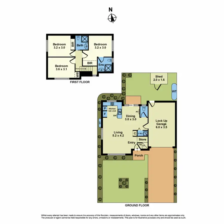 Floorplan of Homely townhouse listing, 1/35 Becket Street, Glenroy VIC 3046