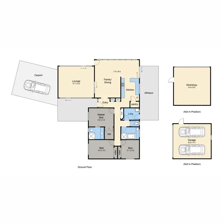 Floorplan of Homely house listing, 47 Deighton Drive, Rosebud VIC 3939