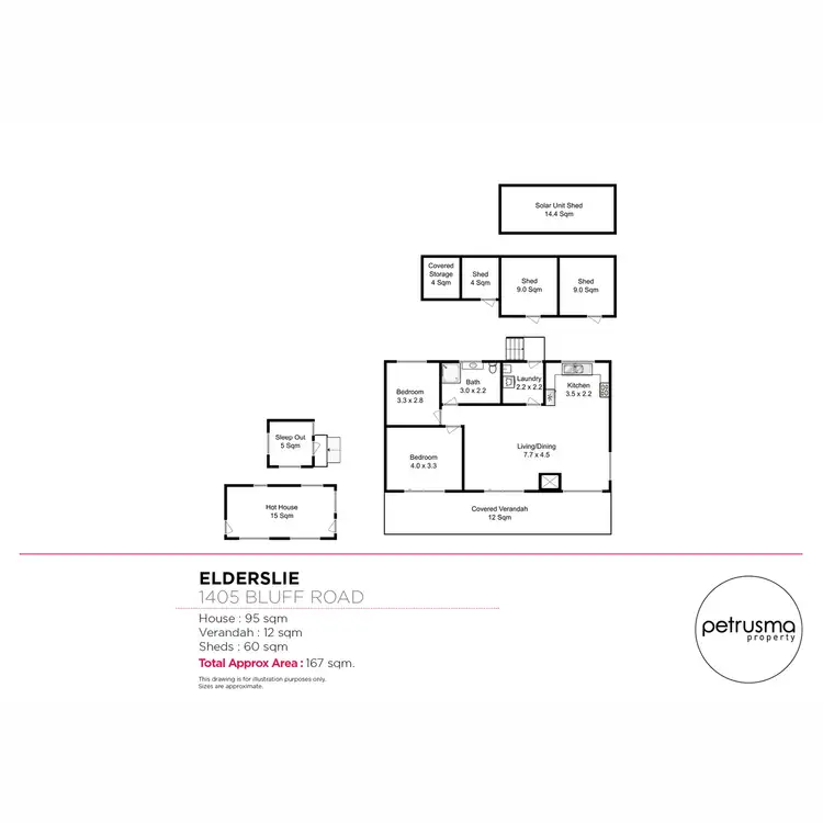 Floorplan of Homely house listing, 1405 Bluff Road, Elderslie TAS 7030