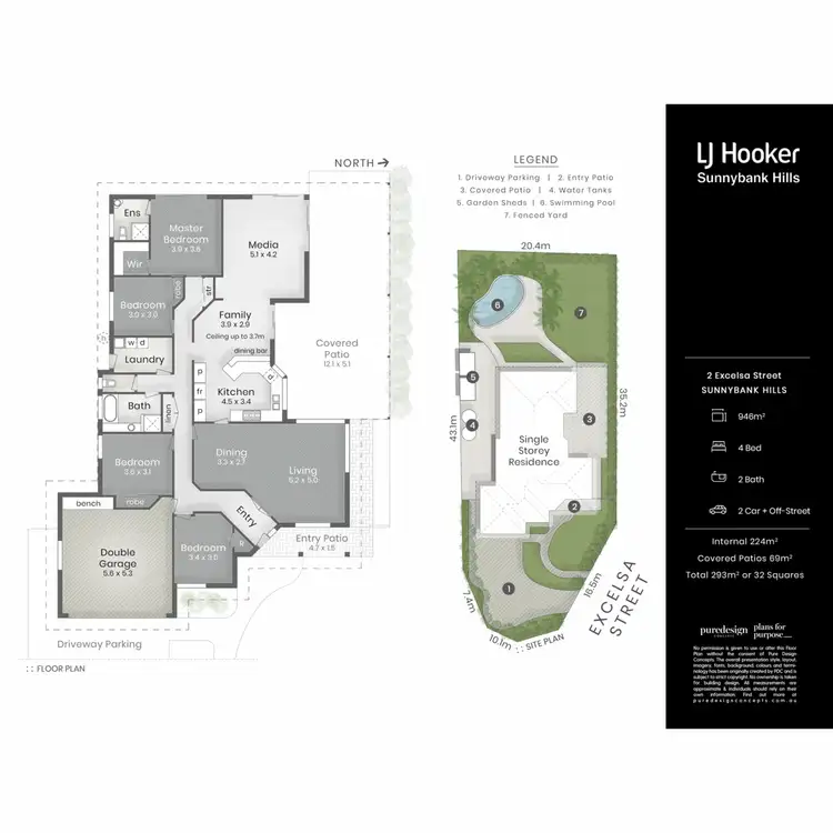Floorplan of Homely house listing, 2 Excelsa Street, Sunnybank Hills QLD 4109