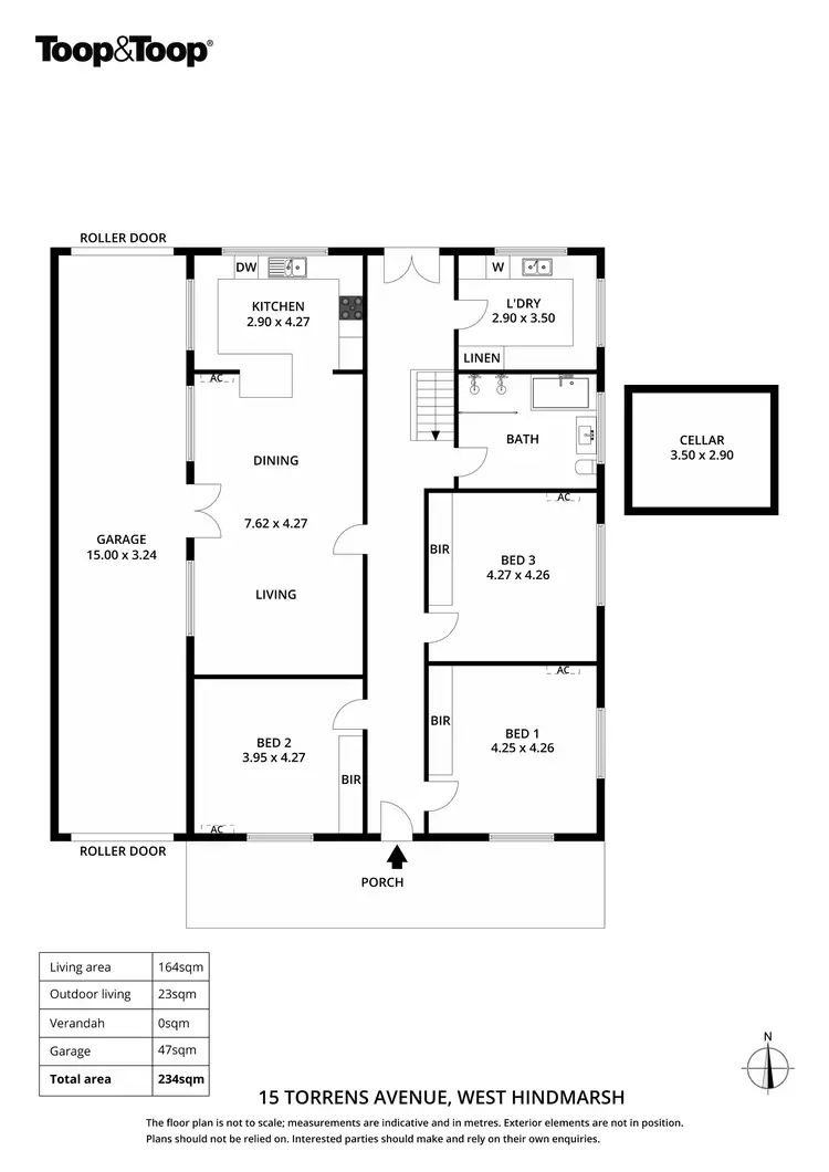 Floorplan of Homely house listing, 15 Torrens Avenue, West Hindmarsh SA 5007