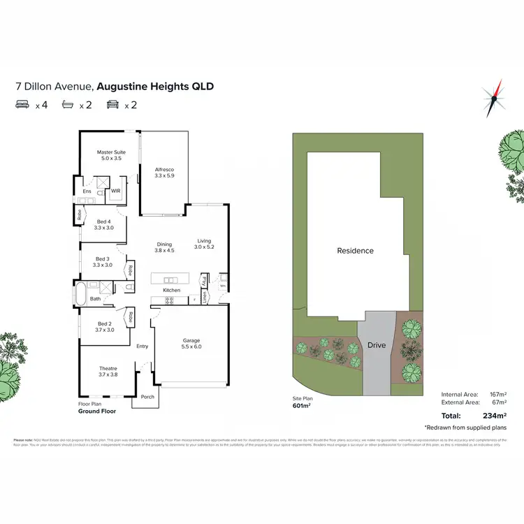Floorplan of Homely house listing, 7 Dillon Avenue, Augustine Heights QLD 4300