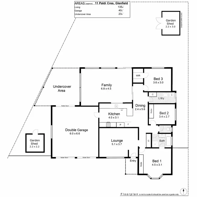 Floorplan of Homely house listing, 11 Paldi Crescent, Glenfield Park NSW 2650