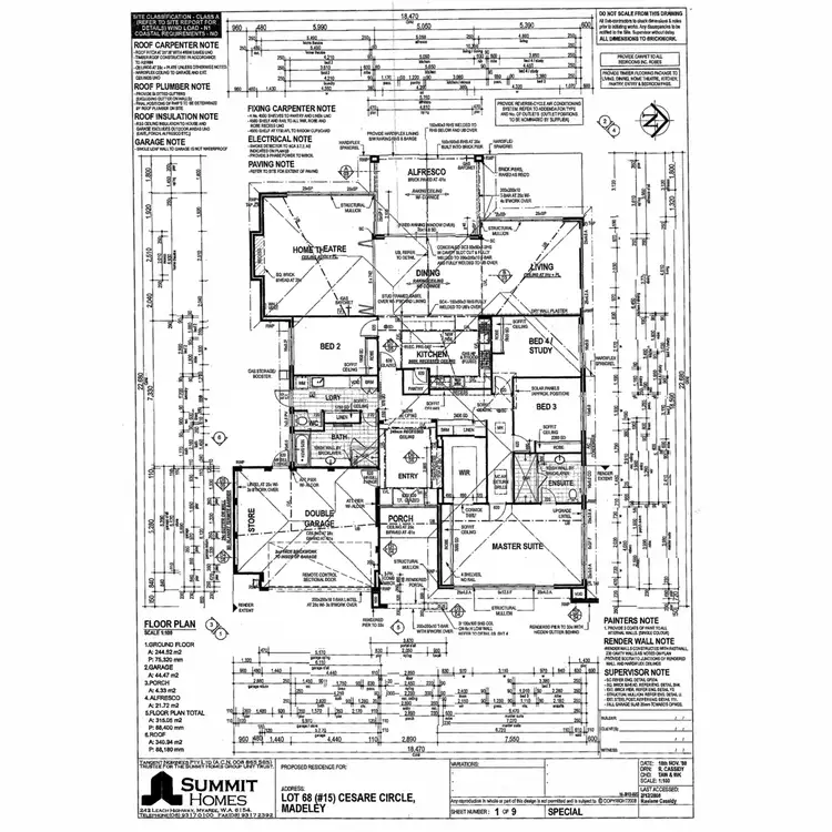 Floorplan of Homely house listing, 15 Cesare Circle, Madeley WA 6065