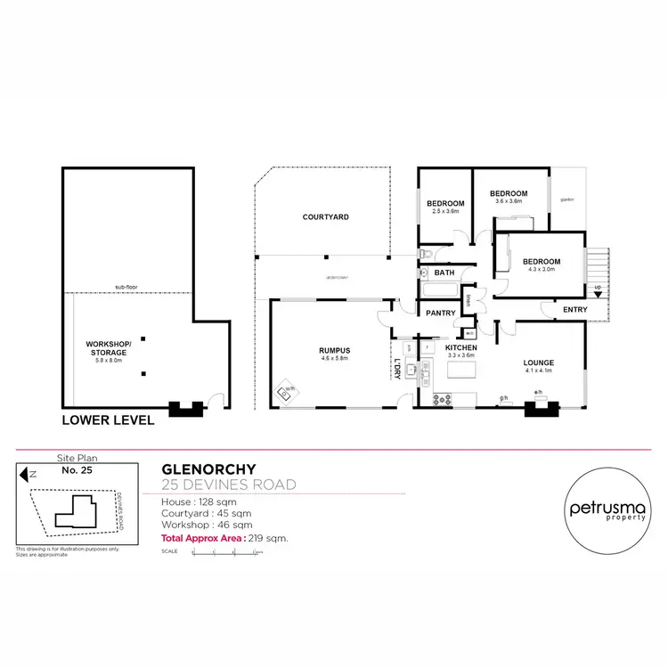 Floorplan of Homely house listing, 25 Devines Road, Glenorchy TAS 7010