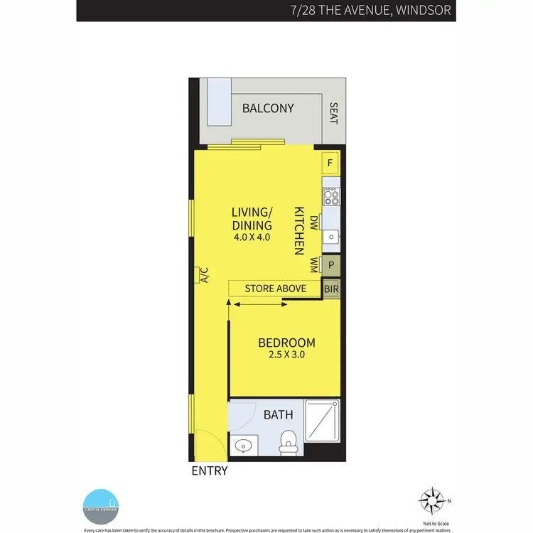 Floorplan of Homely apartment listing, UNIT 7/28 The Avenue, Windsor VIC 3181