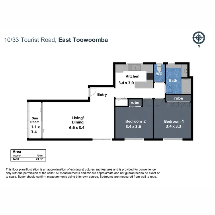 Floorplan of Homely unit listing, 10/33-35 Tourist Road, East Toowoomba QLD 4350