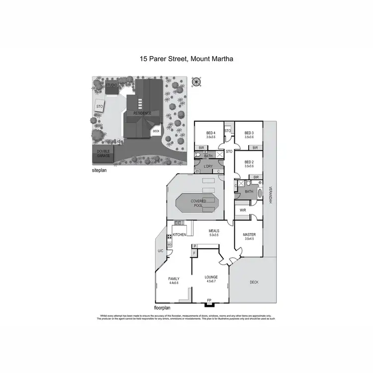 Floorplan of Homely house listing, 15-17 Parer Street, Mount Martha VIC 3934