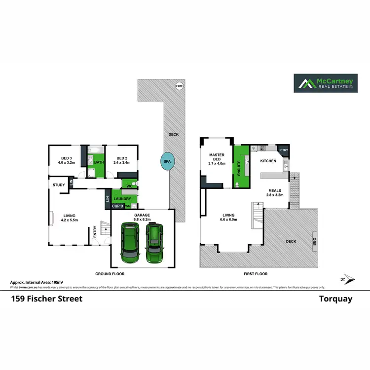 Floorplan of Homely house listing, 159 Fischer Street, Torquay VIC 3228