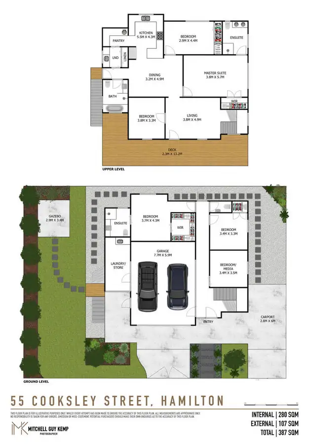 Floorplan of Homely house listing, 55 Cooksley Street, Hamilton QLD 4007