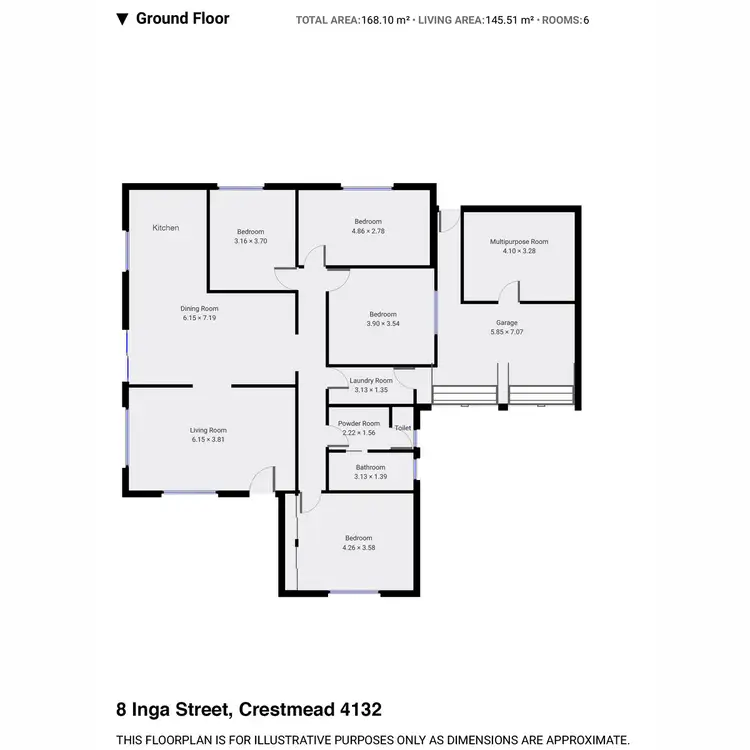 Floorplan of Homely house listing, 8 Inga Street, Crestmead QLD 4132
