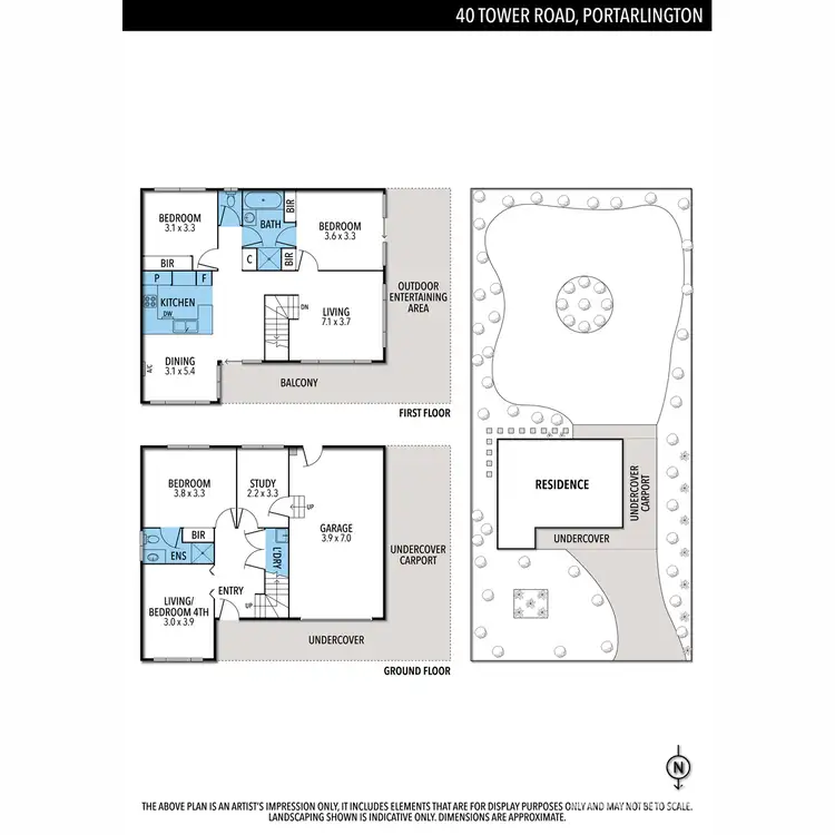 Floorplan of Homely house listing, 40 Tower Road, Portarlington VIC 3223