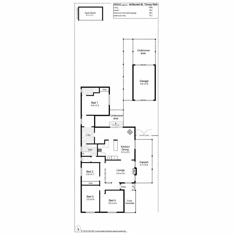 Floorplan of Homely house listing, 44 Bourke Street, Turvey Park NSW 2650