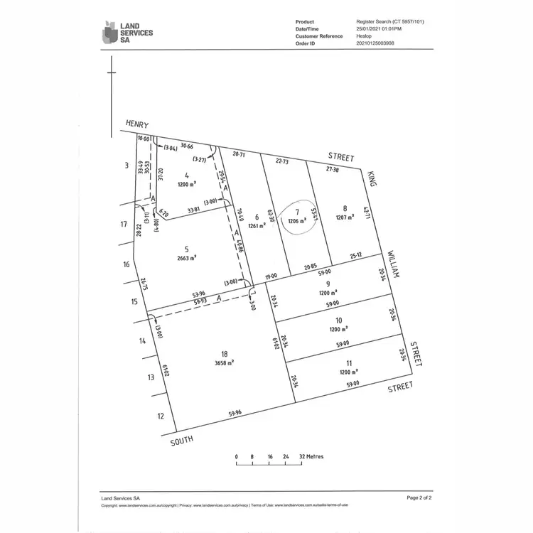 Floorplan of Homely land listing, 39 Henry Street, Auburn SA 5451