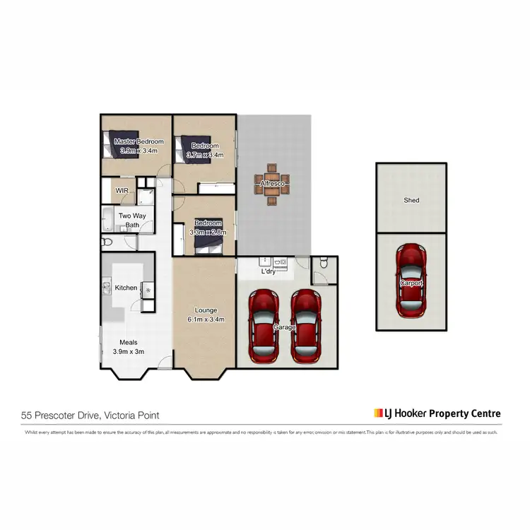 Floorplan of Homely house listing, 55 Prescoter Drive, Victoria Point QLD 4165