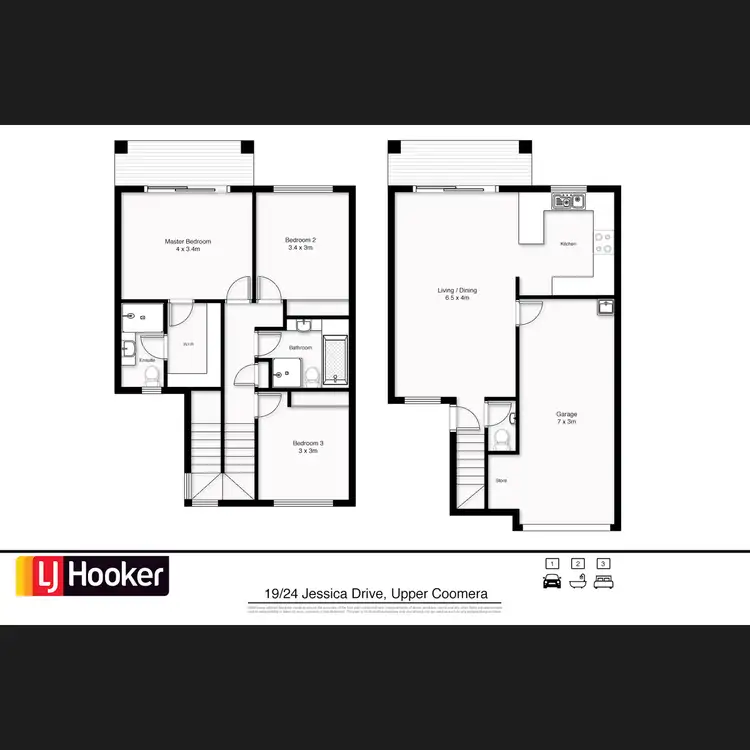 Floorplan of Homely townhouse listing, 19/24 Jessica Drive, Upper Coomera QLD 4209