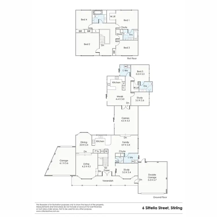 Floorplan of Homely house listing, 6 Sittella Street, Stirling WA 6021