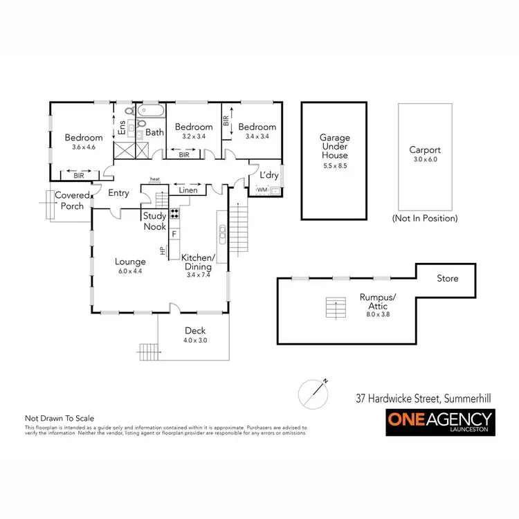 Floorplan of Homely house listing, 37 Hardwicke Street, Summerhill TAS 7250
