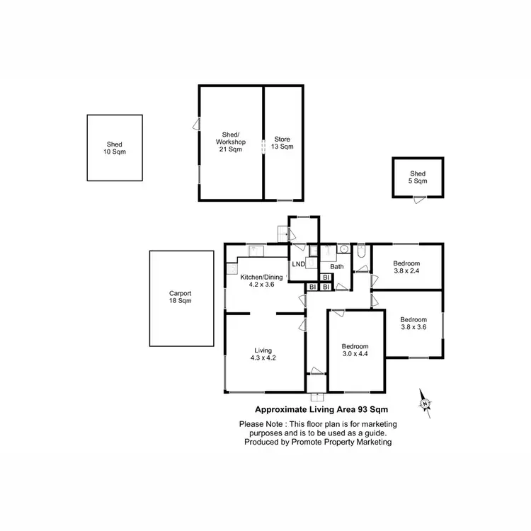 Floorplan of Homely house listing, 44 Dixon Street, New Norfolk TAS 7140