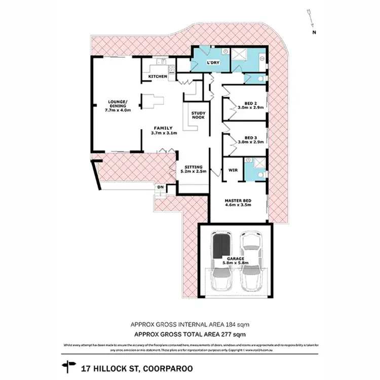 Floorplan of Homely house listing, 17 Hillock Street, Coorparoo QLD 4151