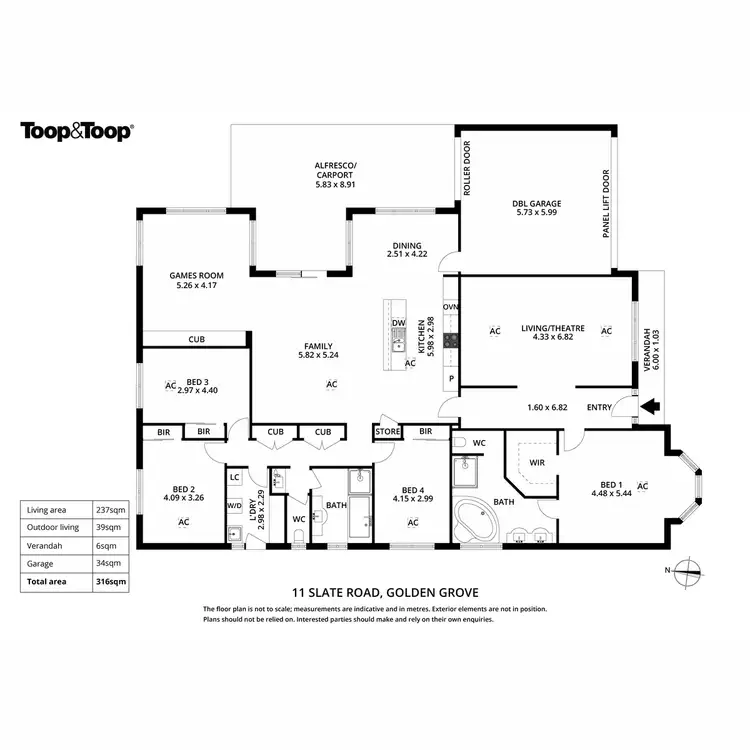 Floorplan of Homely house listing, 11 Slate Road, Golden Grove SA 5125