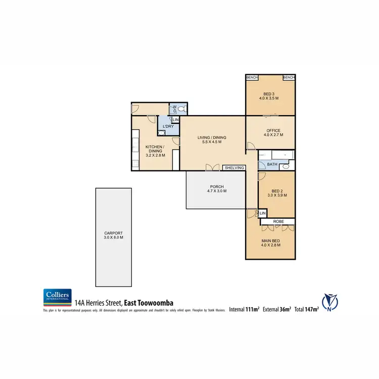Floorplan of Homely house listing, 14A Herries Street, East Toowoomba QLD 4350