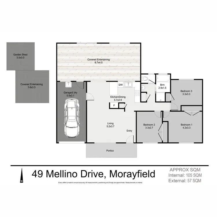 Floorplan of Homely house listing, 49 Mellino Drive, Morayfield QLD 4506