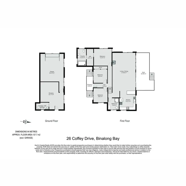 Floorplan of Homely house listing, 26 Coffey Drive, Binalong Bay TAS 7216